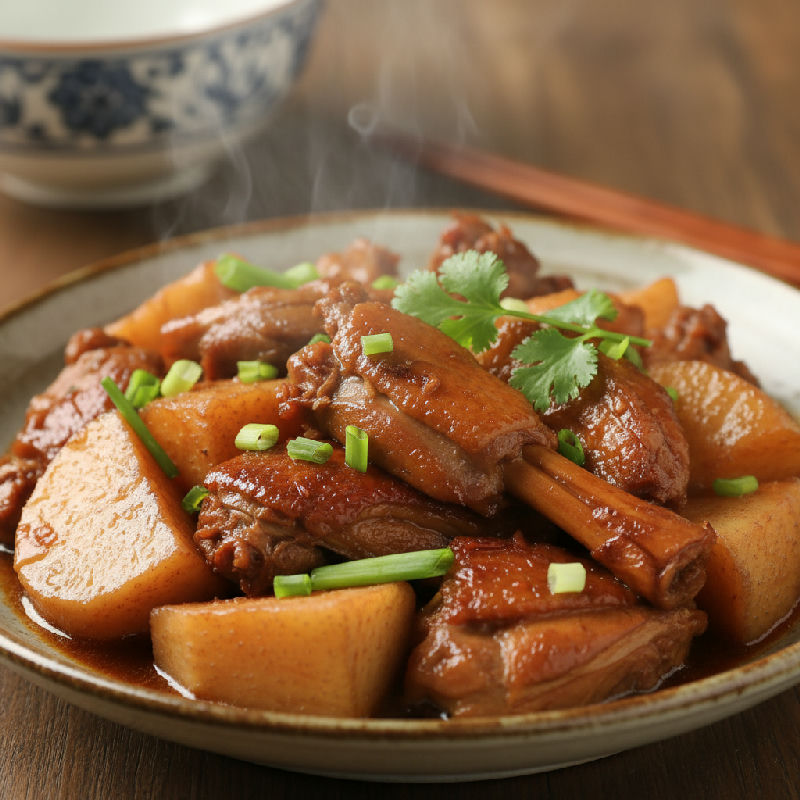 Braised Duck with Taro