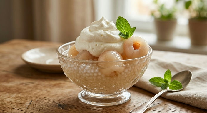 Lychee Sago Cream