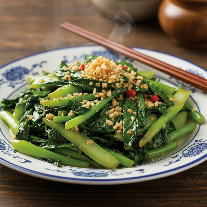 Stir-fried Gai Lan with Garlic