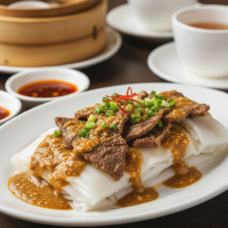 Satay Beef Cheong Fun