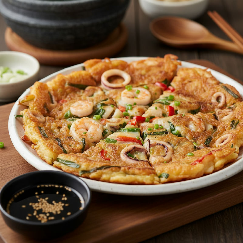 Haemul Pajeon (Korean Seafood Pancake)