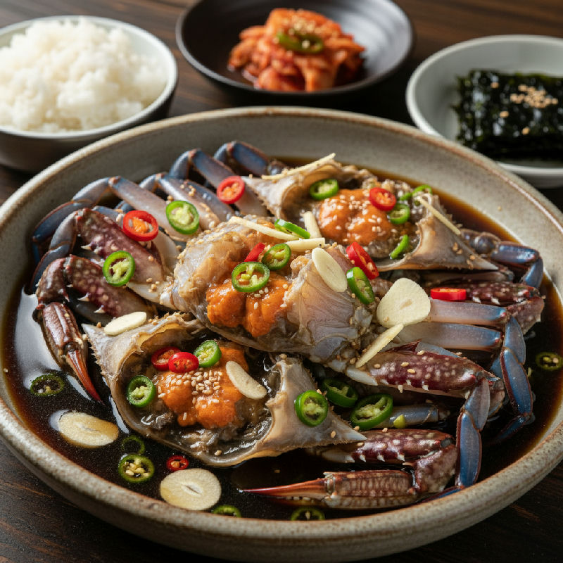 Ganjang Gejang (Soy-Marinated Raw Crab)