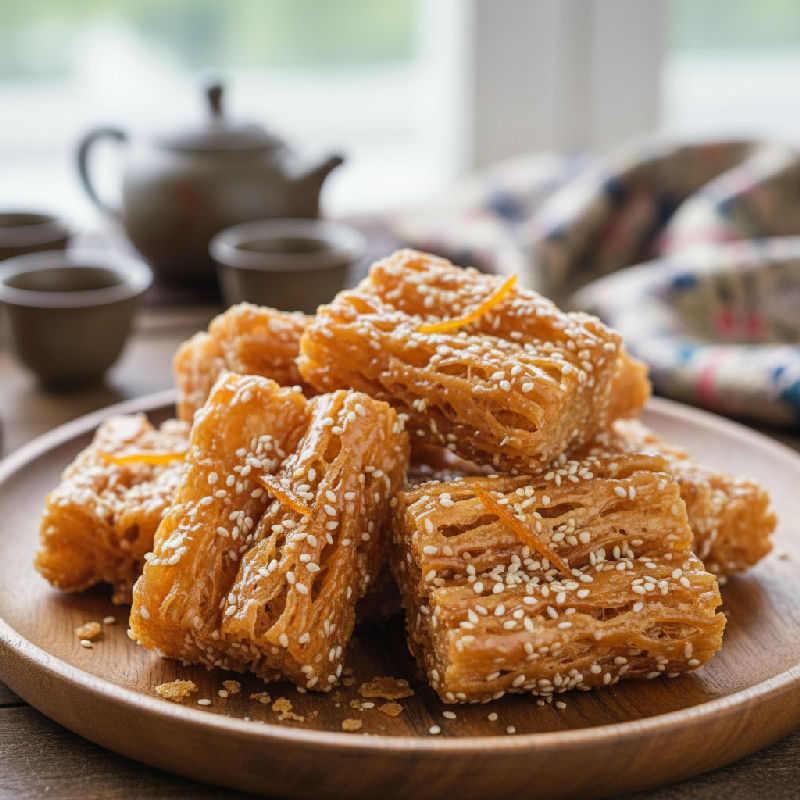 Sachima (Cantonese Egg Fritters)