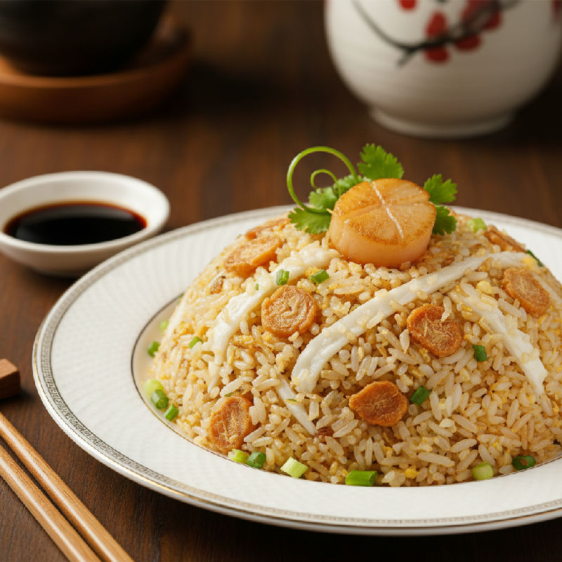 Dried Scallop and Egg White Fried Rice