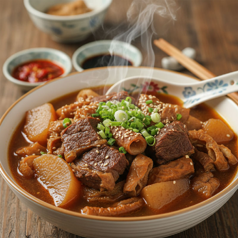 Braised Beef Offal with Radish