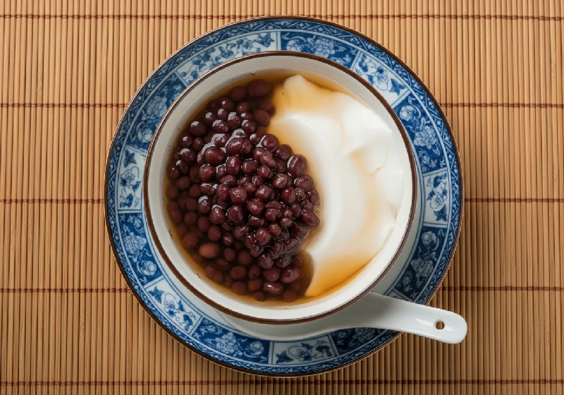 Red Bean and Coconut Milk Pudding