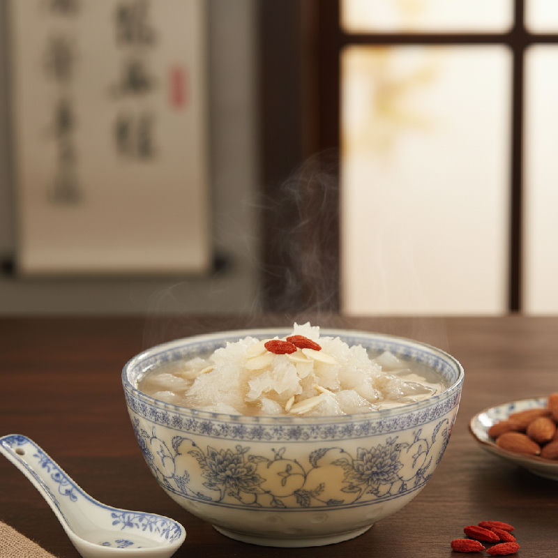Almond and White Fungus Sweet Soup