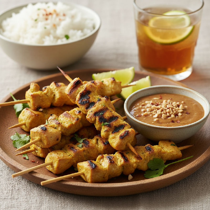 Thai Chicken Satay Skewers