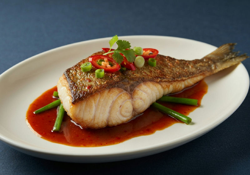 Pan-fried Rock Cod Fillet with XO Sauce