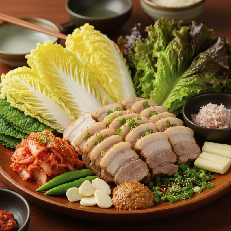 Bossam (Boiled Pork Wrap)