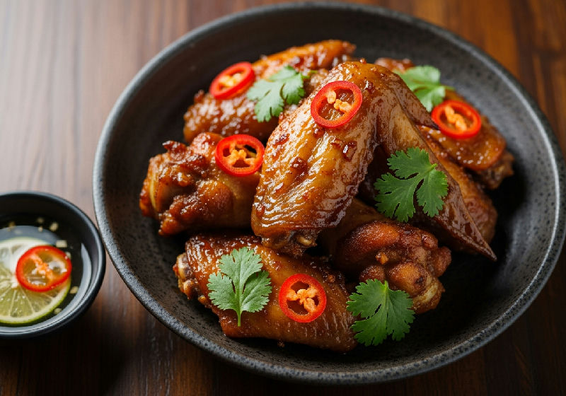 Wok-fried Chicken Wings with Shrimp Paste