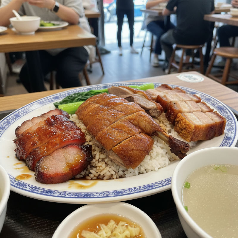 Three Roasted Meats with Rice
