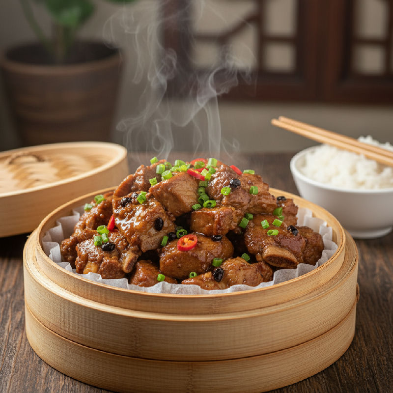 Steamed Pork Ribs with Taro
