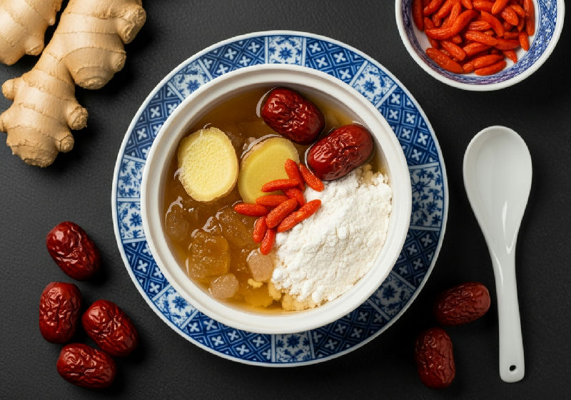 Red Date and Ginger Pudding