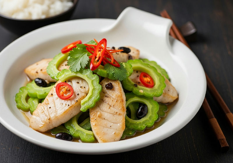 Stir-fried Fish Fillet with Bitter Melon