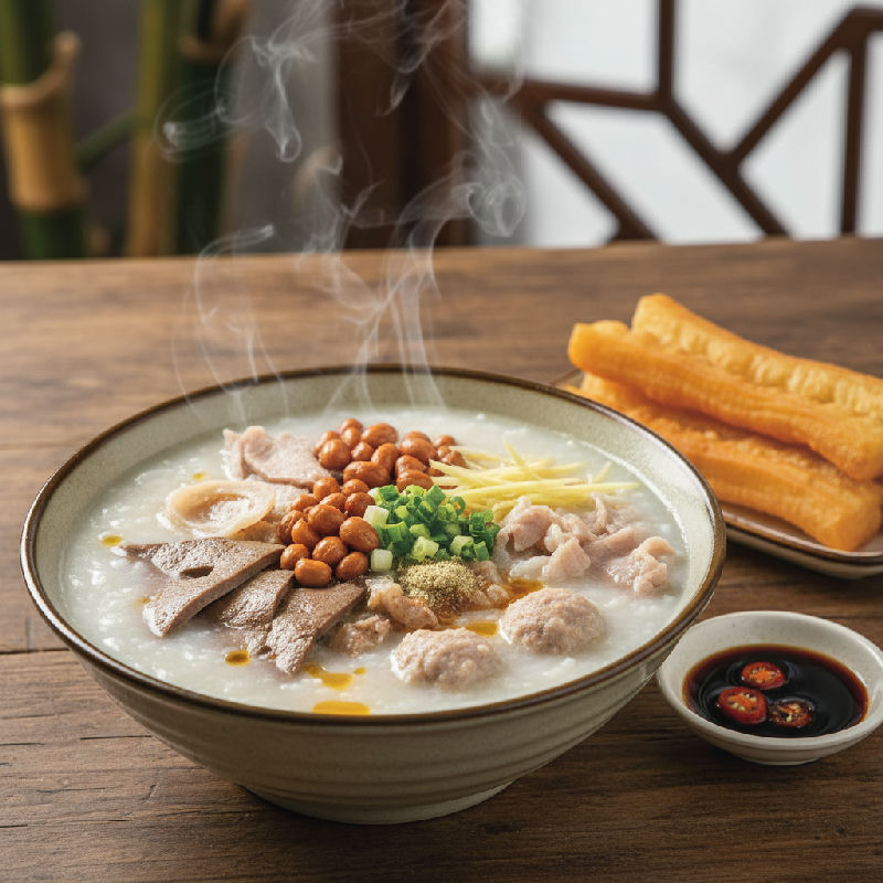 Congee with Pork Offal (Jap Di Jook)