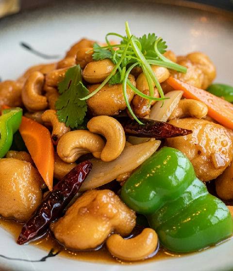 Stir-fried Chicken with Cashew Nuts