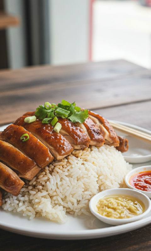 Soy Sauce Chicken Rice
