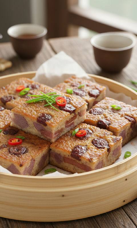 Taro Cake with Cured Meats