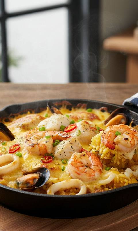 Baked Seafood Rice
