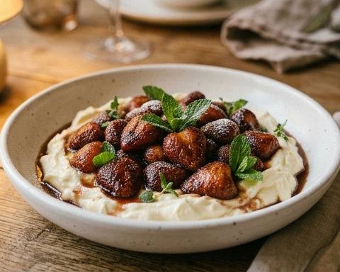 Roasted Strawberry Mascarpone Cheese