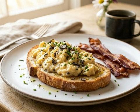 Truffle Scrambled Egg Toast