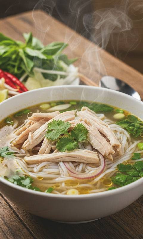 Phở Gà (Vietnamese Chicken Noodle Soup)