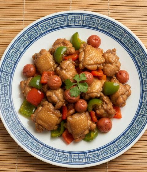 Stir-fried Chicken with Pickled Plums