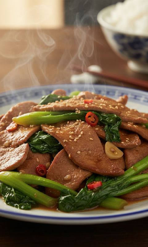 Stir-fried Pork Liver with Kailan