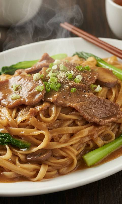 Beef Ho Fun with Gravy
