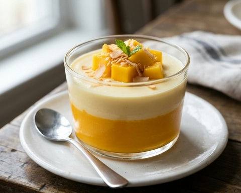 Mango Coconut Milk Pudding