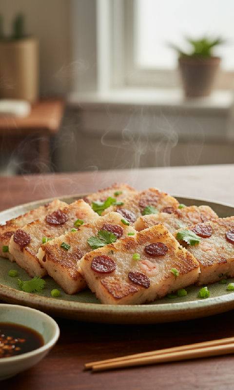 Turnip Cake with Cured Meats