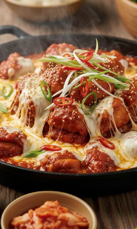 Cheese Spicy Stir-fried Chicken