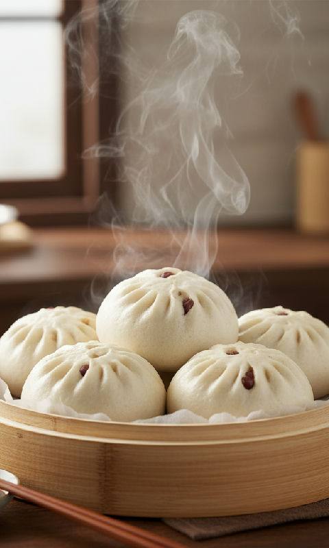 Red Bean Buns (Dou Sha Bao)