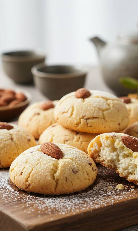 Egg White Almond Cookies