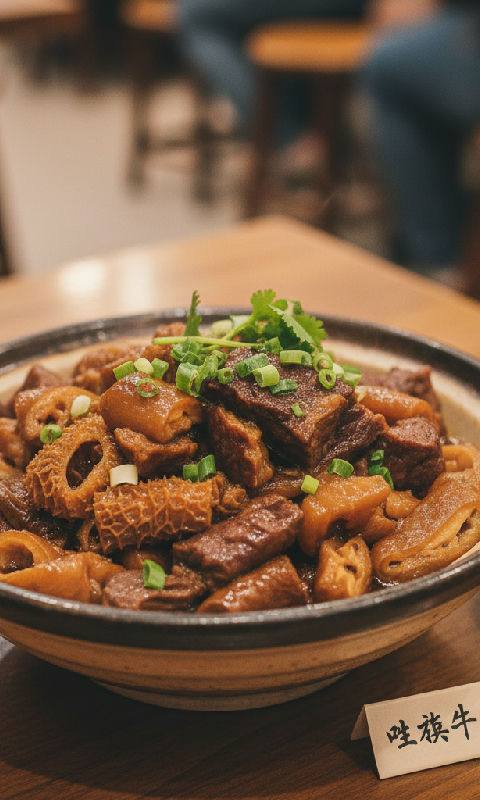 Braised Beef Offal with Chu Hou Sauce
