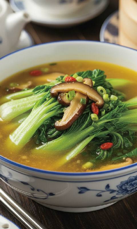 Poached Seasonal Vegetables in Superior Broth