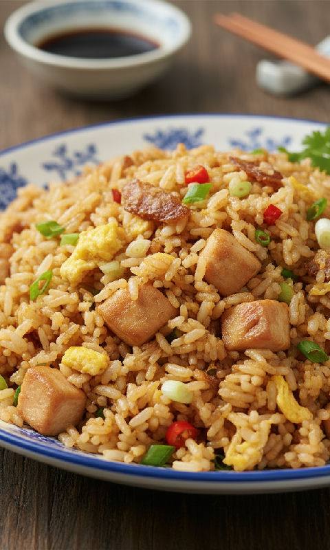 Salted Fish and Chicken Fried Rice