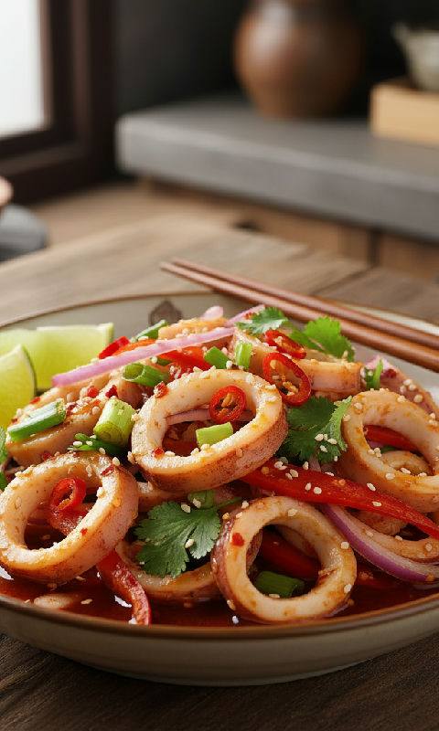Spicy Mixed Squid