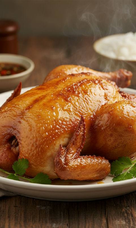 Crispy Skin Roasted Chicken (Siu Yuk Gai)
