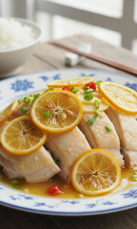 Steamed Chicken with Salted Lemon