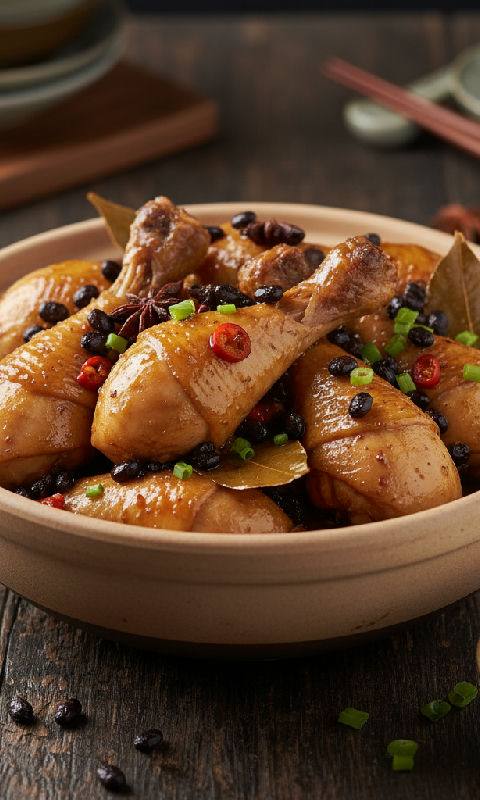 Braised Chicken Thigh with Fermented Black Bean Sauce