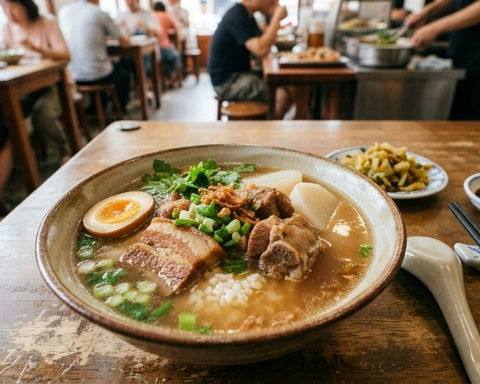 Pork Bone Rice Soup