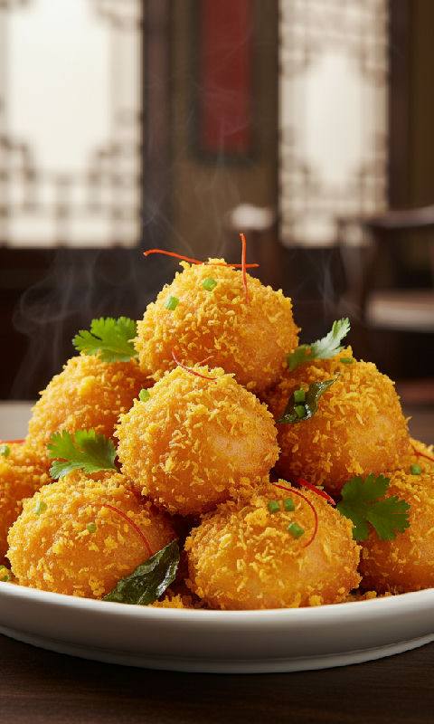 Golden Sand Prawns (Salted Egg Yolk Prawns)