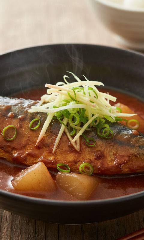 Mackerel Simmered in Miso
