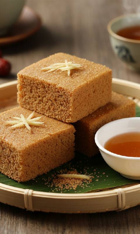 Ginger Brown Sugar Steamed Cake
