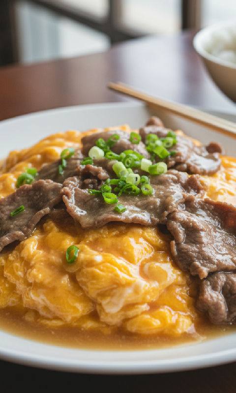 Stir-fried Beef with Scrambled Eggs