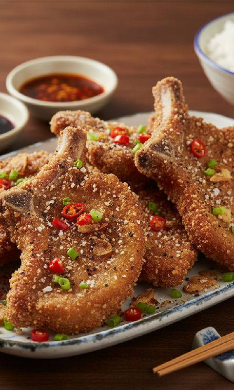 Salt and Pepper Pork Chops