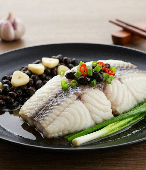 Steamed Fish Fillet with Fermented Black Beans and Garlic