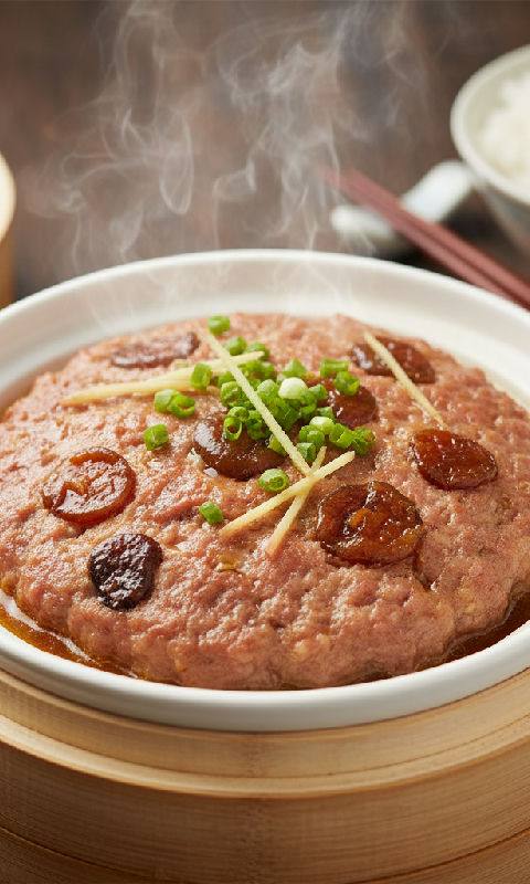 Steamed Minced Pork with Salted Plums